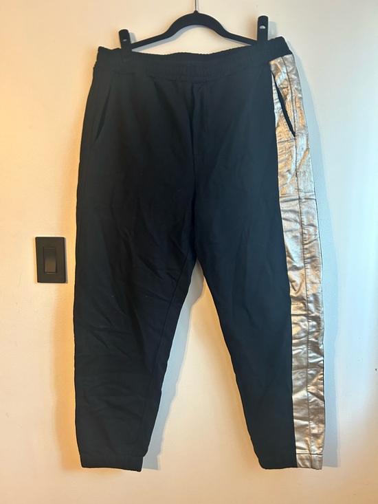 Helmut Lang Other - Helmut Lang Black Sweatpants with Silver Side Panel